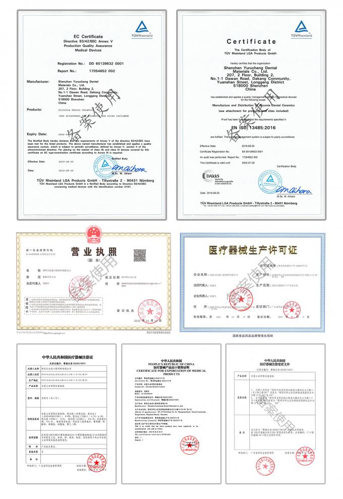 VHF Amann Arum 치과 밀링 Burs CAD CAM 밀링 커터 0.6mm 2.0mm 2.5mm 12