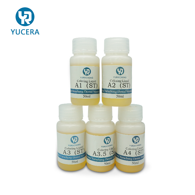 Solución colorante para bloques de zirconia