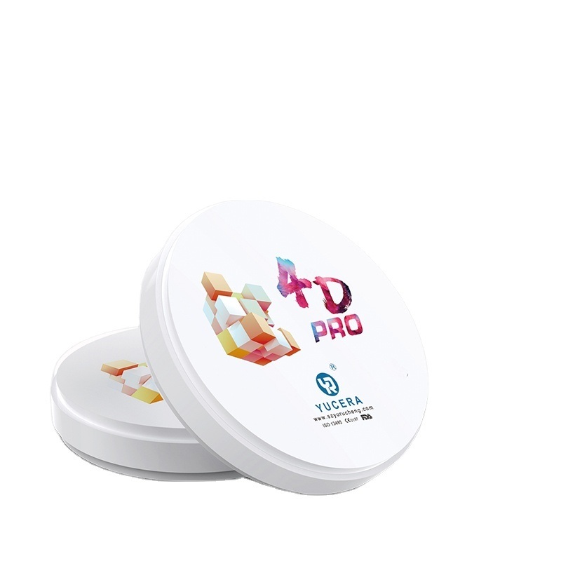 Yucera 공장 직접 판매 치과 소모품 Cad Cam 4D 다층 지르코니아 디스크 (전체 아치용)
