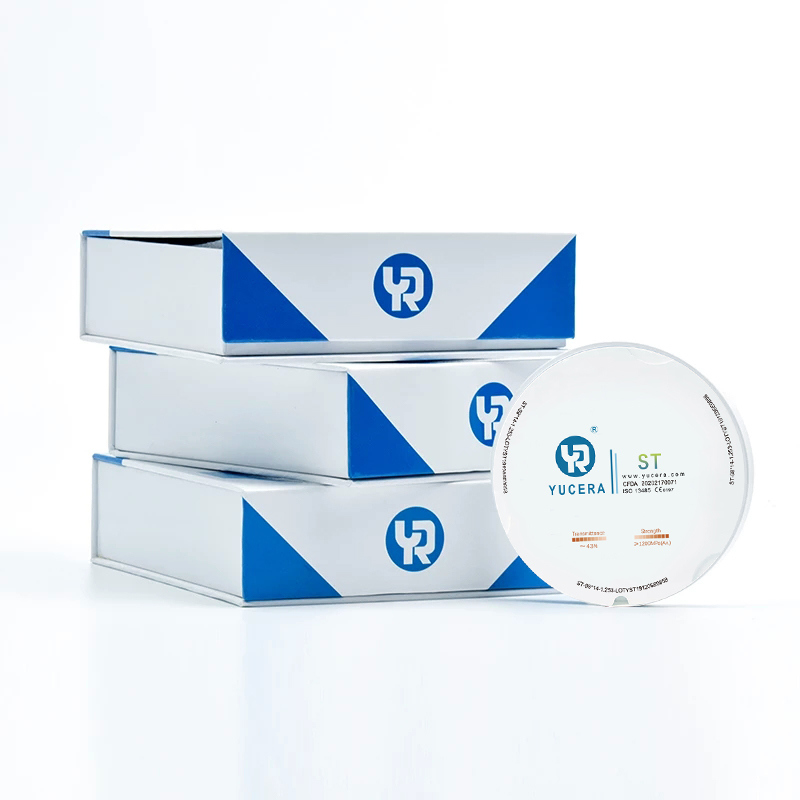 YUCERA ST White 지르코니아 블록 치과용 지르코니아 디스크 치아 화이트 블록 온라인 기술 지원 5년 Class II CE ISO