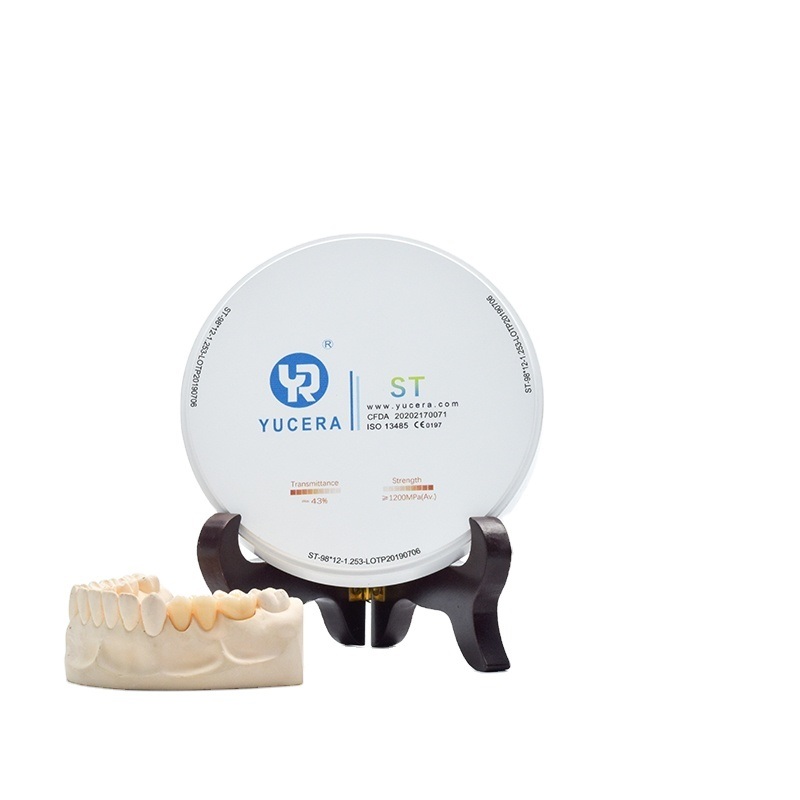 Yucera CE 인증 치과 재료 ST 화이트 지르코니아 세라믹 블록 Zirconio 치과용 지르코니아 블록