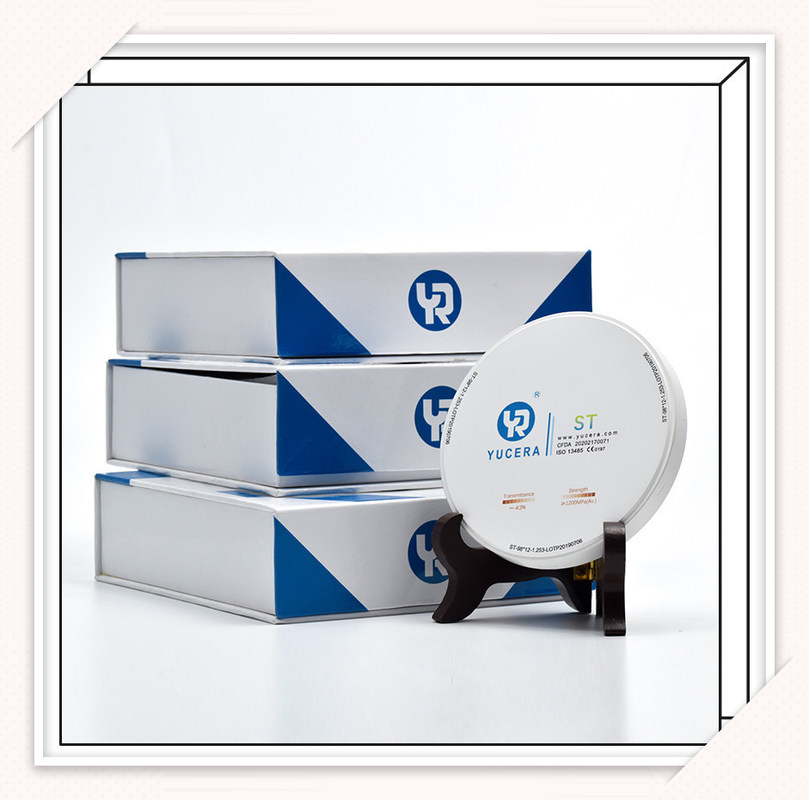 Yucera CE 인증 치과 재료 ST 화이트 지르코니아 세라믹 블록 Zirconio 치과용 지르코니아 블록