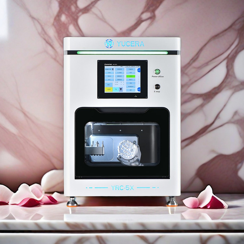 YR 고효율 5축 CNC 치과용 지르코니아 밀링 머신 CAD CAM 랩 장비 크라운 브릿지 구강 치료 액세서리