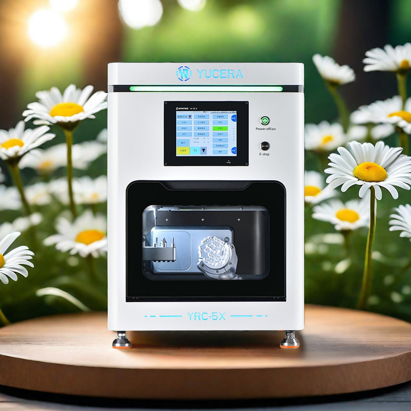 Yucera 5축 고정밀 치과용 지르코니아 밀링 머신 5축 CNC, CAD CAM 크라운 보철 디자인용