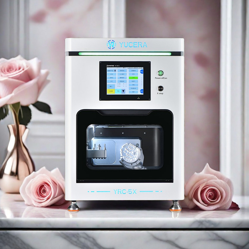 Yucera 신규 출시 5축 습식 건식 지르코니아 밀링 머신 (치과 CAD CAM 블록용)
