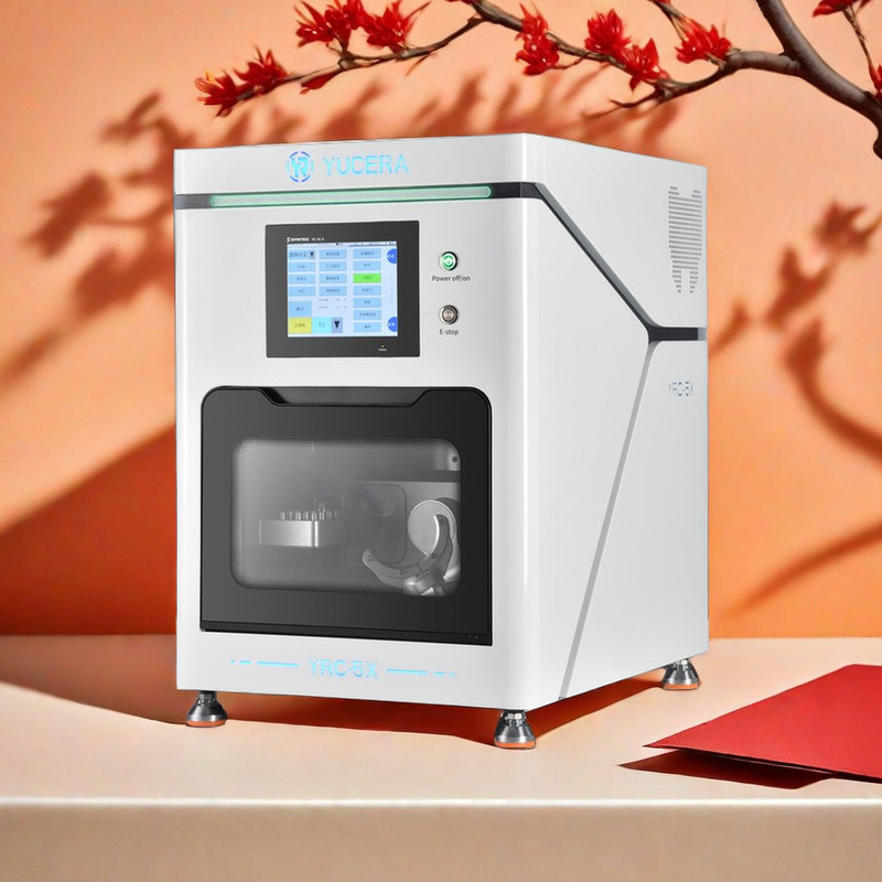 Yucera 데스크탑 치과 CNC 밀링 머신 CAD CAM 5축 지르코니아 금속 밀링 랩 도구 중국 OEM