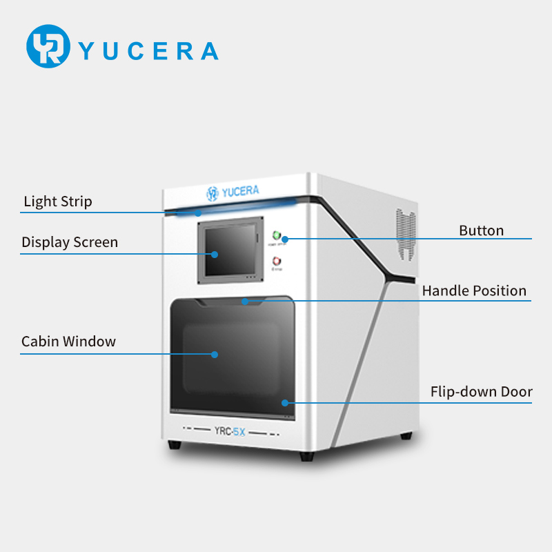 우수한 심미성 내구성 Yucera 핫 세일 5축 치과용 캠 CAD 밀링 머신 치과 장비, 뛰어난 안정성
