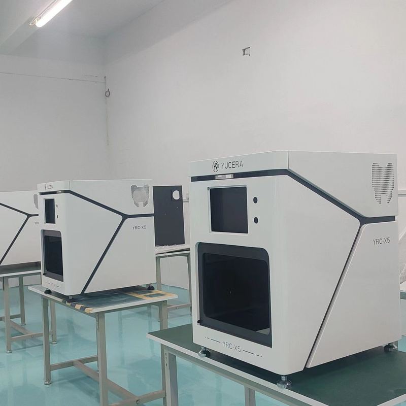Yucera YRC-5X -5축 CAD CAM 치과 밀링 머신 핫 CADCAM 치과용 지르코니아, 치과 기공소 치과 밀링 머신
