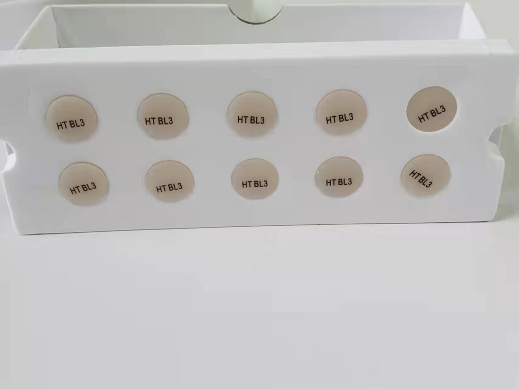 고품질 Yucera 치과 실험실 리튬 디실리케이트 잉곳 프레스 태블릿 (치과 실험실용)