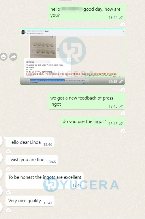 공장 가격 Yucera 잉곳 블록 프레스 잉곳 블록 치과 수복용 CE ISO 랩용 클리닉용 우수한 심미적 효과
