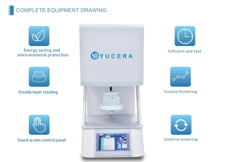 Precision Yucera F10+ Advanced Zirconia  Dental Sintering Furnace - High-Quality Sintering for All Your Dental Needs