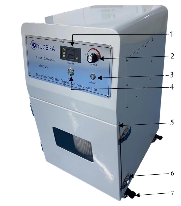 YUCERA YRC-V5 치과용 휴대용 진공 청소기 치과용 CNC 밀링 머신용 치과 기공소