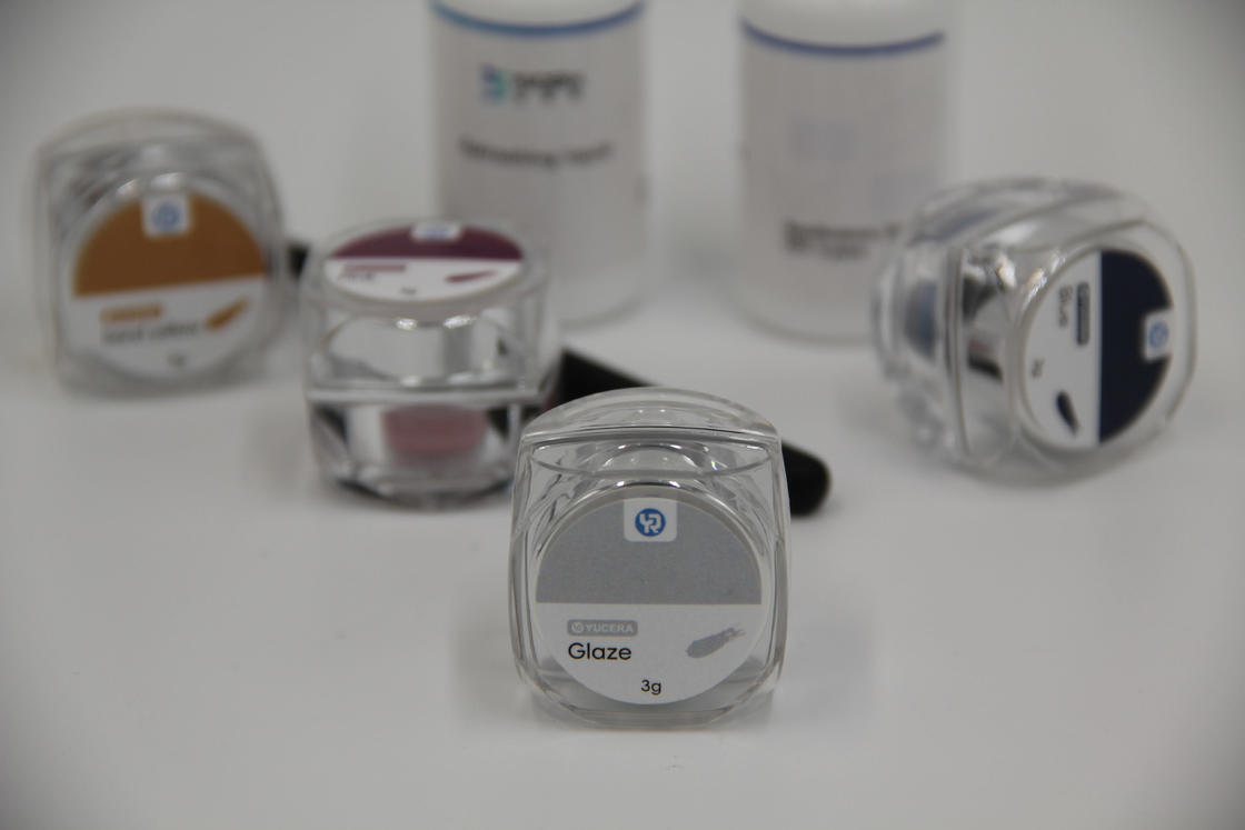 Yucera 치과 실험실 필수품 18색 세라믹 지르코니아 착색 및 글레이징 키트 (맞춤형 치아용)