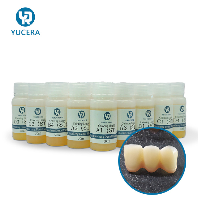 Unique Smile Solutions Yucera 18색 세라믹 지르코니아 착색 키트 치과 기공소 제작용 자연스러운 광택