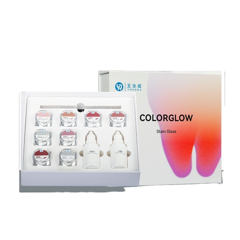 Smile Solutions Yucera 18색 세라믹 지르코니아 착색 키트 내추럴 글로우, 치과 기공소 제작용
