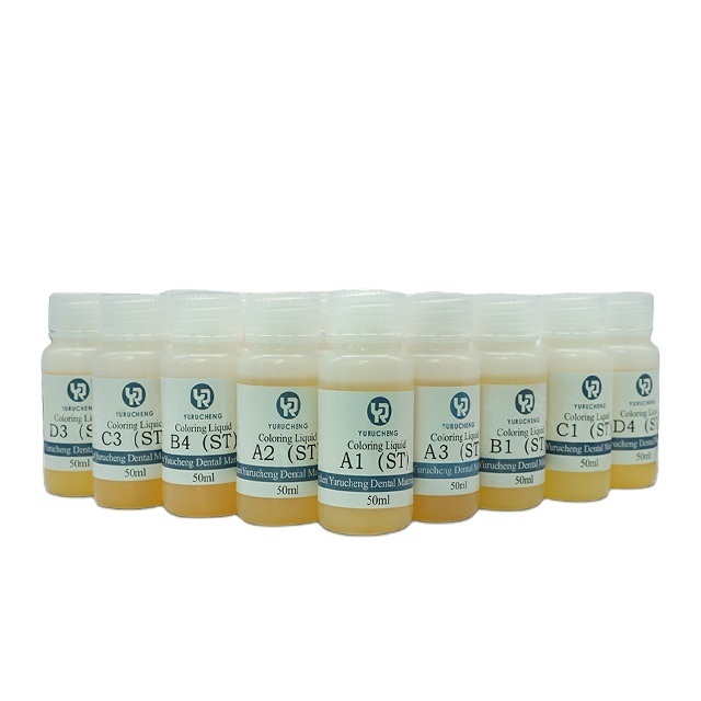 Yucera 치과 기공소 18색 스마일 솔루션 세라믹 지르코니아 스테이닝 자연스러운 광택, 치과 기공소 제작용