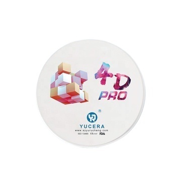 치과용 지르코니아 블록 YUCERA 4D Pro (1200MPa/43-57% 투과율) | 6-레이어 바이오미메틱 기술