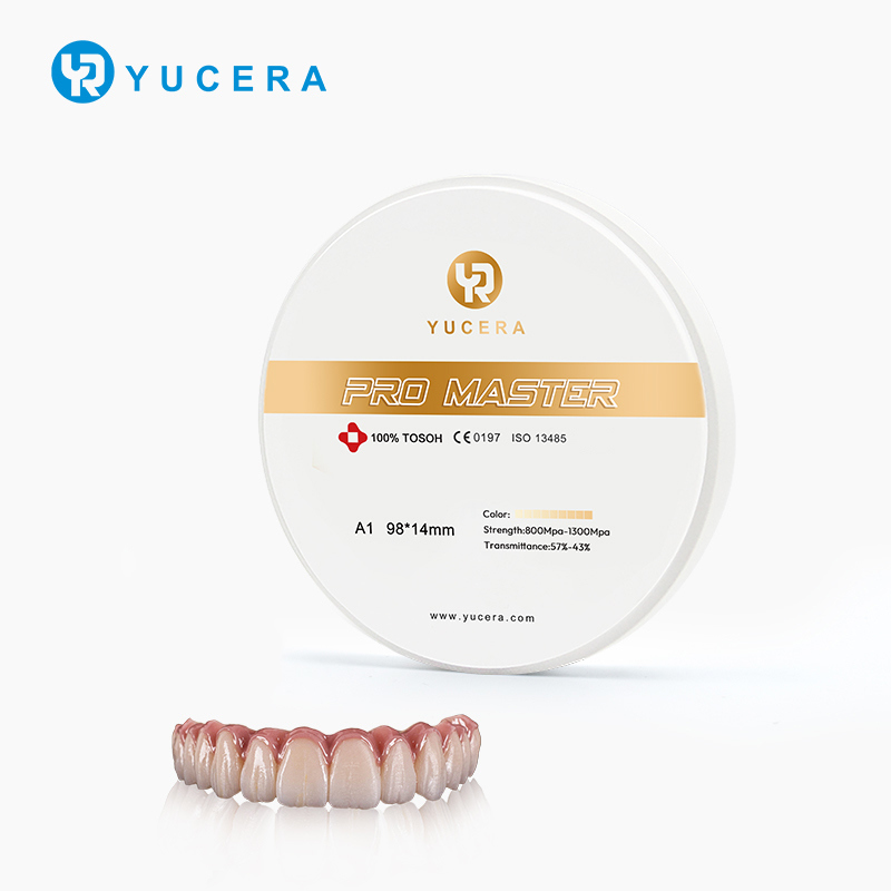 Yucera Pro Master 치과용 지르코니아 블랭크 - 맞춤형 치과 솔루션을 위한 최고의 선택