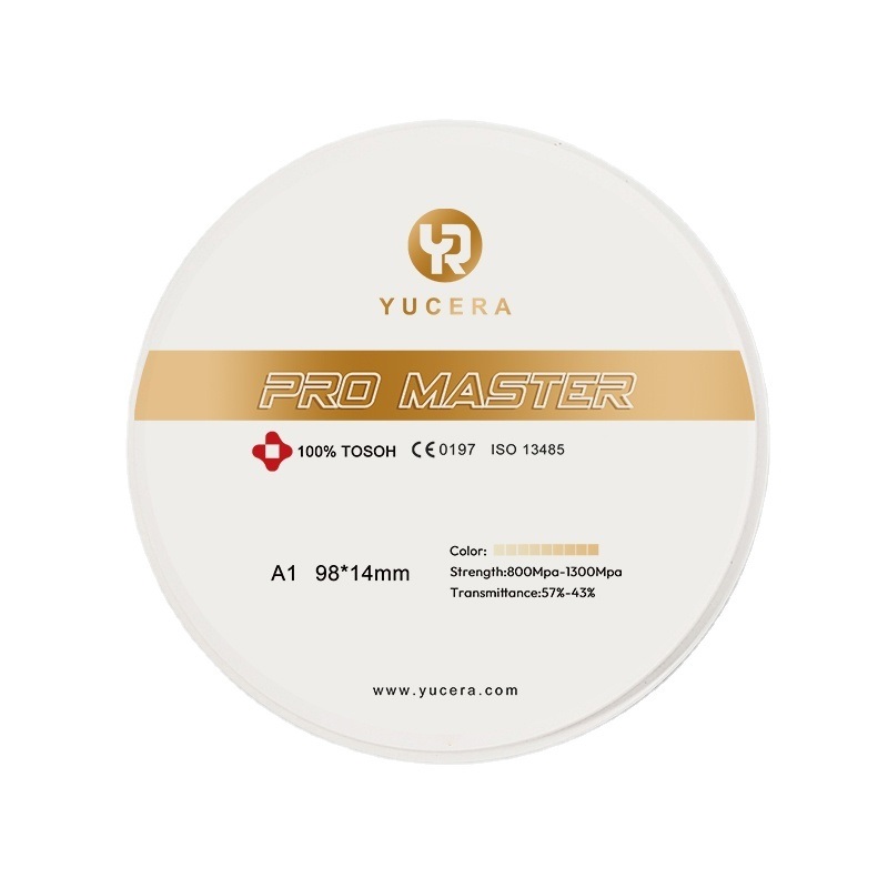 Yucera Pro Master 치과용 지르코니아 블랭크 - 맞춤형 치과 솔루션을 위한 최고의 선택