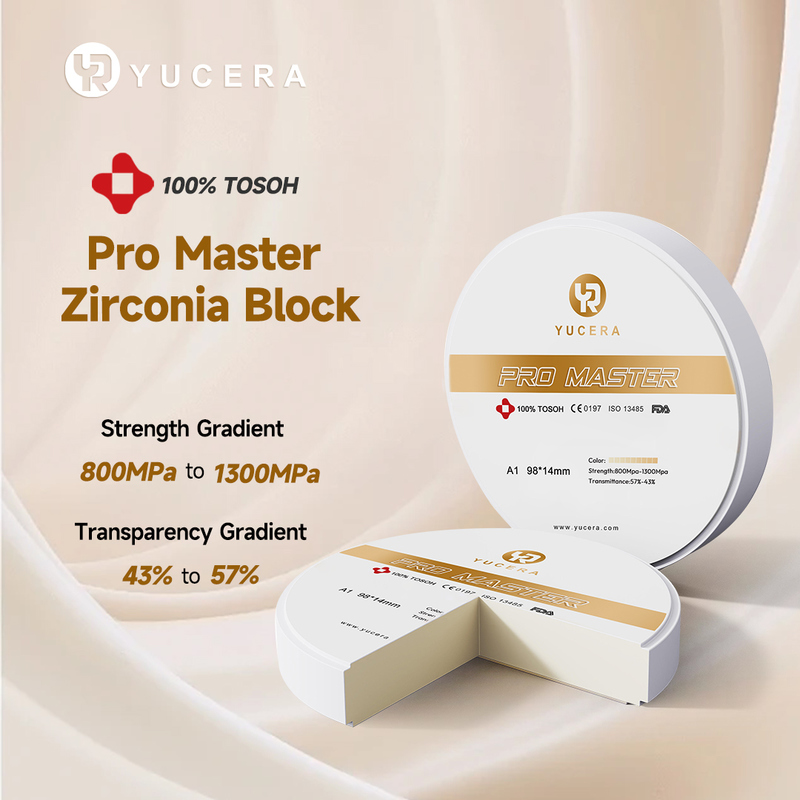 Yucera Pro Master 효율적인 지르코니아 블록 - 치과 치료 시간 및 비용 절감