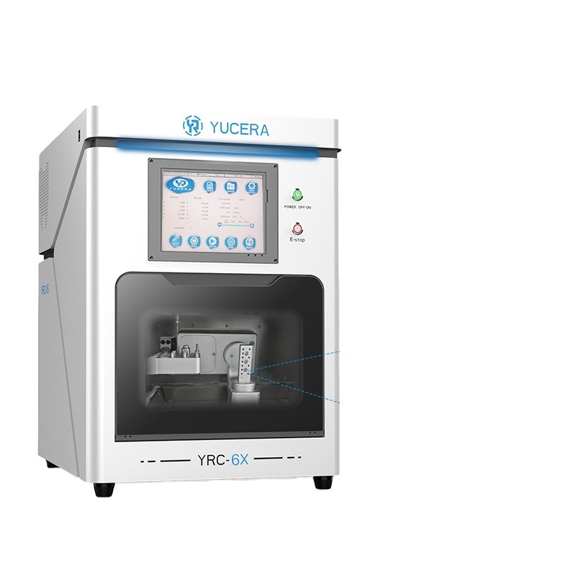 5축 치과 CAD/CAM 밀링 머신 YUCERA YRC-6X | ±5μm 정밀도 | 10공구 자동 교환기