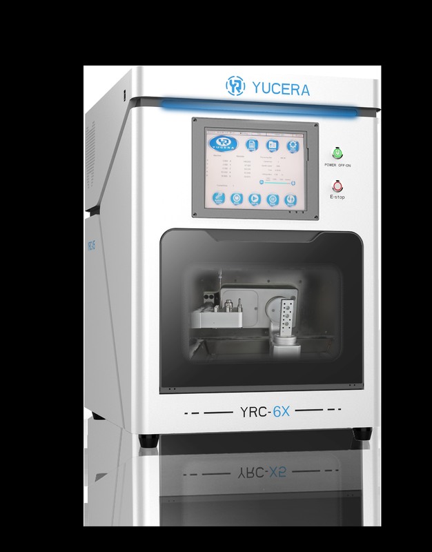 5축 치과 CAD/CAM 밀링 머신 YUCERA YRC-6X | ±5μm 정밀도 | 10공구 자동 교환기